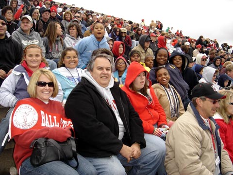 Ball State vs. University of Eastern Michigan  Milken Festival for Youth participants from Greenbriar Elementary School attend the Ball State vs. University of Eastern Michigan football game.  Dr. James C. Stroud, Ph. D. Chairperson and Professor of the Department of Elementary Education, donated a block of seats to the MFFY students in recognition of their efforts in community service.  At 5:18 in the 2nd quarter of the game, the announcer gave a personal 'shout out' to the Greenbriar Elementary School MFFY students!!!