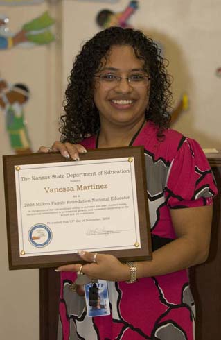 Horace Mann Dual Language Magnet School Congratulations to new Milken Educator Vanessa Martinez!
