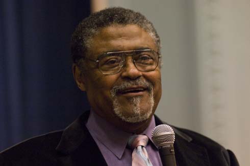 John J. Pershing West Magnet School 'We're all on the same team, and we need each other,' says football legend Rosey Grier to the students at John J. Pershing West Magnet School.  'You have skills and talents we all need. Remember that a team that is strong together stays together.'