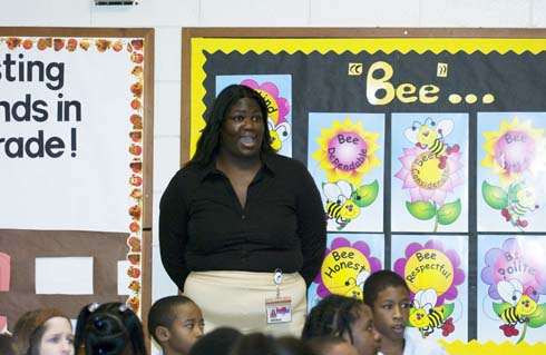 Rock Chapel Elementary School Gifted and Talented teacher <b><a href='http://www.mff.org/mea/mea.taf?page=recipient&meaID=22534'>Andrea A. King</a></b> is shocked to hear her name announced as the recipient of a $25,000 Milken Educator Award.